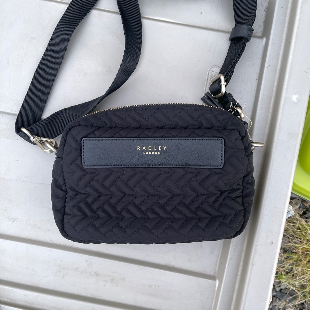 Radley London Black Quilted Crossbody Bag